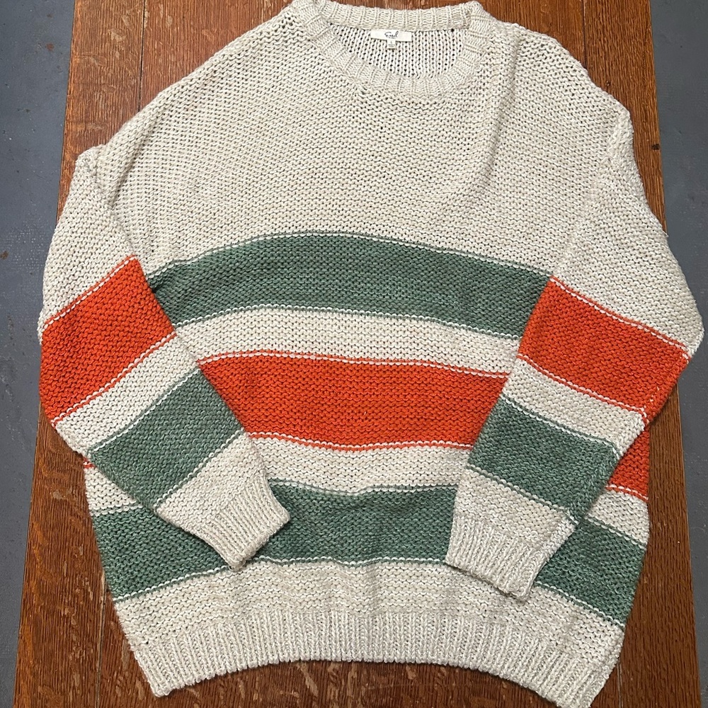 Easel Open Knit Oversized Sweater